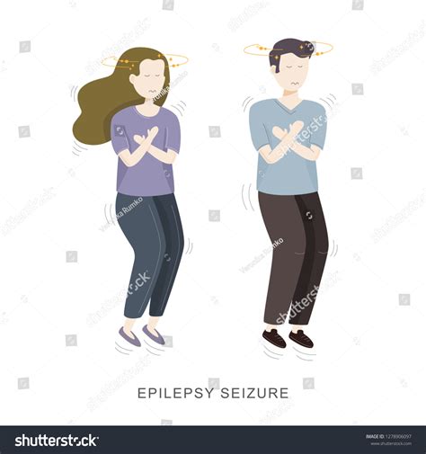 Epilepsy Seizure Illustration Woman Man Having Stock Vector (Royalty Free) 1278906097 | Shutterstock