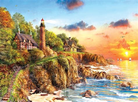 Sunset at Craggy Point, 1000 Pieces, SunsOut | Puzzle Warehouse