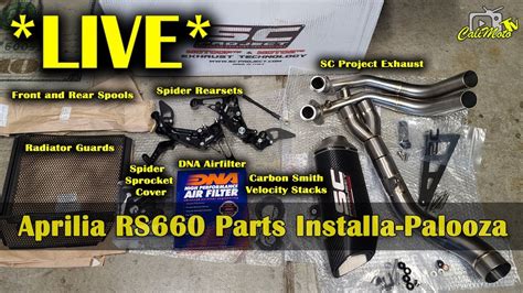 2021 Aprilia RS660 Parts Installa-Palooza - YouTube