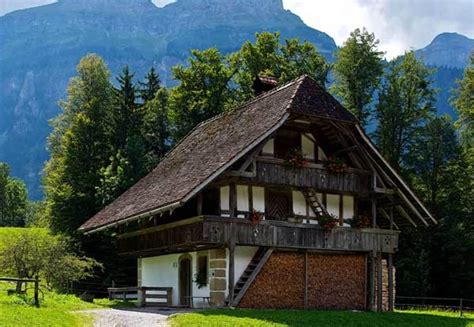 An 18th-century Stöckli from the Canton of Bern. A Stöckli is a secondary farm home that houses ...