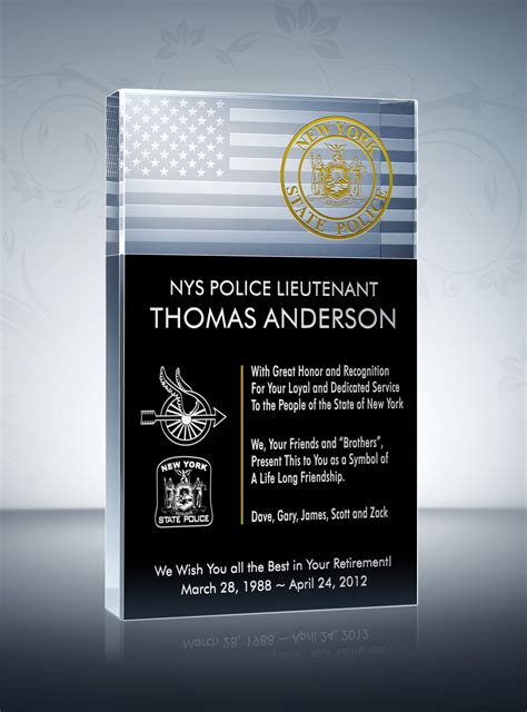 Police Retirement Plaques Quotes. QuotesGram