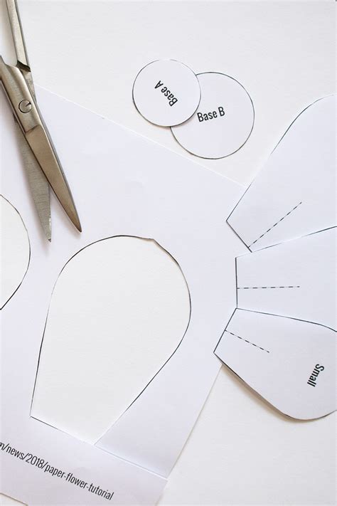 Printable Paper Flower Template Cut Out | Best Flower Site