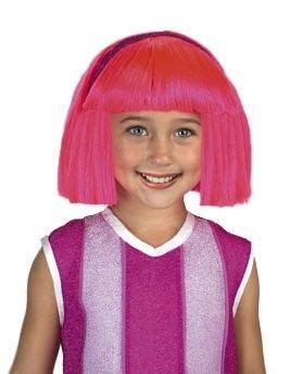 Disguise Stephanie Lazy Town Cartoon Network Wig, One Size (Up to Size 6), One Color, Girl's ...