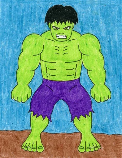 how to draw hulk How to draw the hulk easy, step by step, drawing guide, by dawn - Step by Step ...