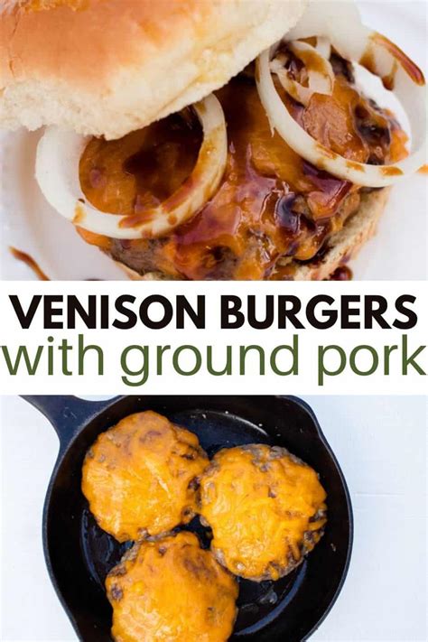 Best Venison Burger Recipe With Cheesy Cheddar - Cast Iron Skillet Cooking