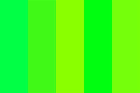 Bright Shades Of Green Color Palette