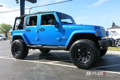 Jeep Wrangler with 20in Black Rhino Thrust Wheels exclusively from ...