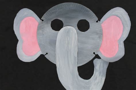 Easy Paper Plate Elephant Mask with Free Printable! | Kids DIY