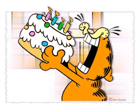 Garfield Eating Cake - Garfield is my Favorite Cat, and look at how he... / myLot