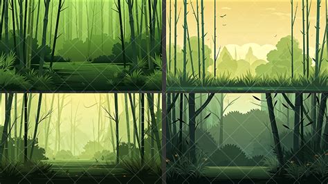 BACKGROUND - Vector Forest 1 in 2D Assets - UE Marketplace