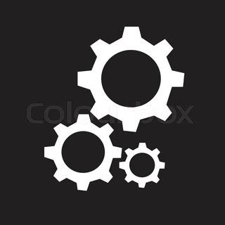 White Gear Icon #169243 - Free Icons Library