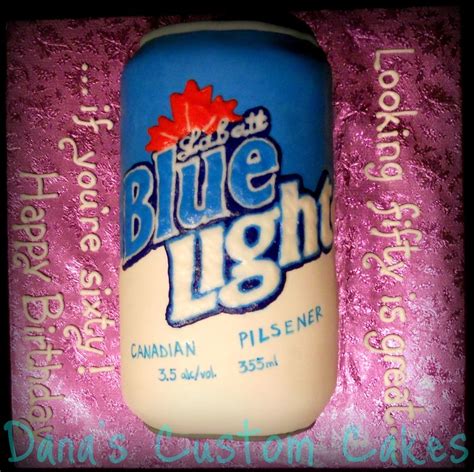 Labatt Blue Light Beer Can - CakeCentral.com