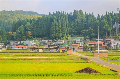 The Fall Season Landscape of the Toyama Countryside, Japan 31 Oct 2013 Editorial Image - Image ...