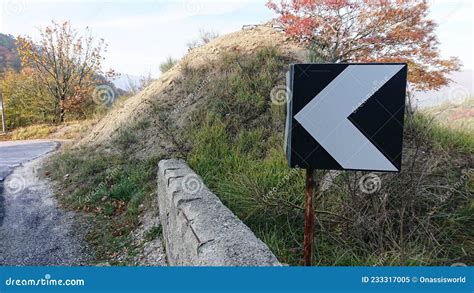 Black Arrow Country Road Sign Stock Image - Image of black, country ...