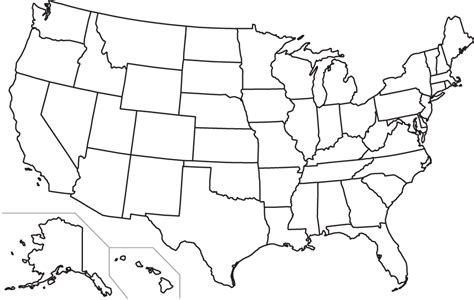 Quiz Worksheet About States - Blank Map Of The United States Pdf picture map of us ... / State ...