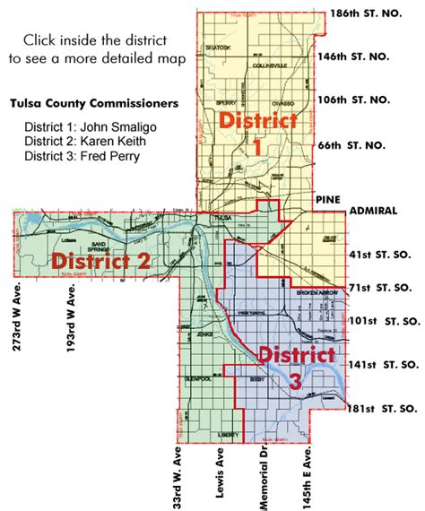 Tulsa County District Maps