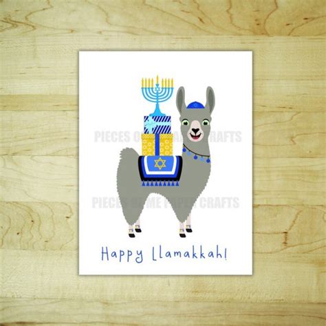 Funny Hanukkah card set Llamakah lamakkah Hanukah » Petagadget