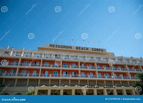 Moraitika, Greece - 09 23 2022: Hotel Building - Messonghi Beach Corfu. Editorial Stock Image ...