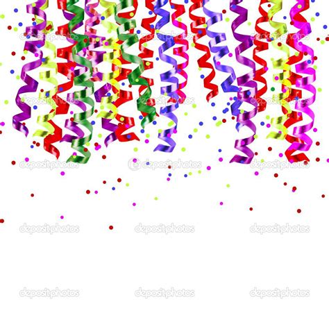 Ribbons and confetti Stock Vector by ©nastyaaroma2011 44655643