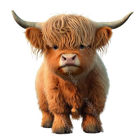 Funny Highland Cow Print Clip Art Png File Digital Instant Download,sublimation Clipart Design ...