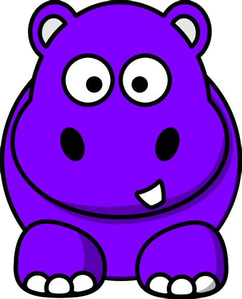 Hippo Purple Clip Art at Clker.com - vector clip art online, royalty ...