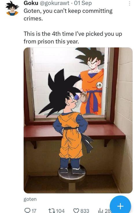 insert the Goku prowler meme iyk the things that little shit has done 😭 ...