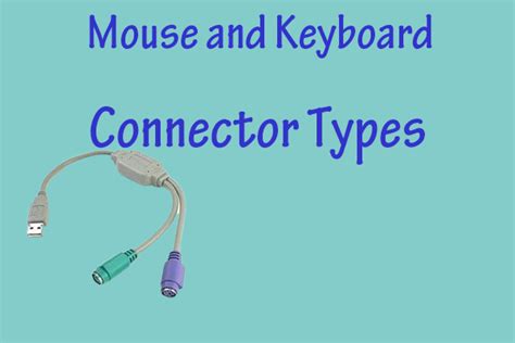 3 Keyboard Connector Types & 5 Mouse Connectors Types