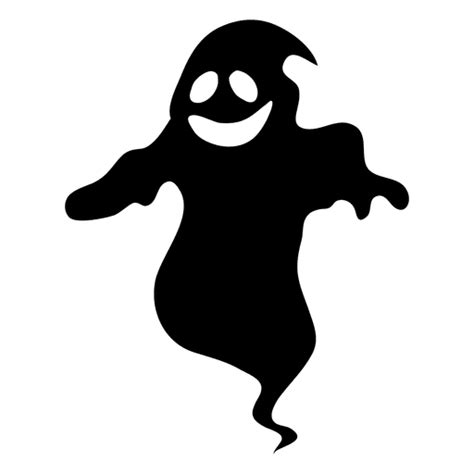 Black ghost silhouette 14 - Transparent PNG & SVG vector file