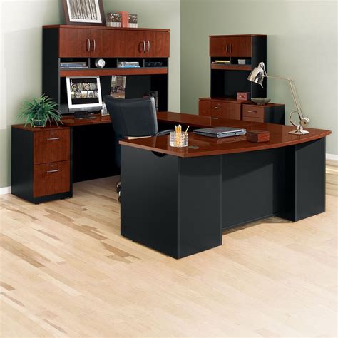 Complete U-Desk Office Set with Locking Files | Cheap office furniture, Home office design ...