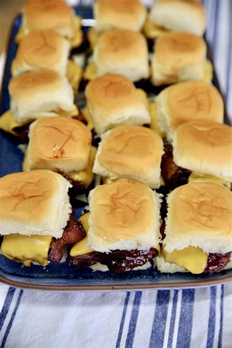 Venison Sliders {BBQ Bacon Cheeseburgers} - Out Grilling