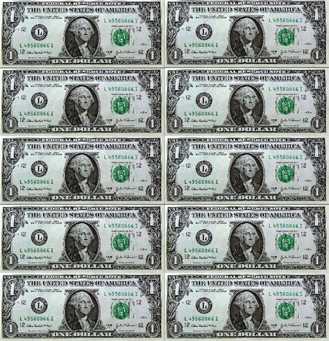 Printable Paper Money