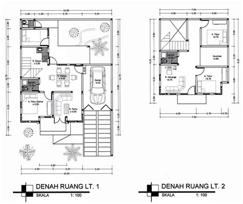 Denah Lantai Kerja Rumah 2 Lantai - IMAGESEE