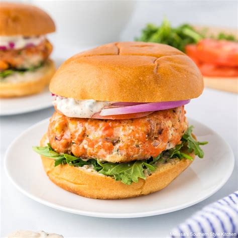 Salmon Burger - melissassouthernstylekitchen.com