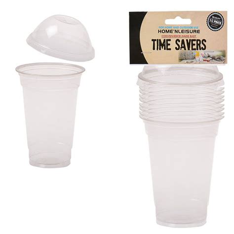 Bulk Pack x 6 Disposable Plastic Dome Shaped Cups - 300ml 10 Pieces Per Pack | Shop Today. Get ...