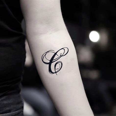 Cursive C Tattoo