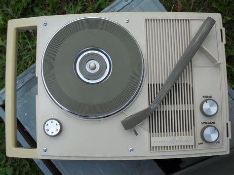 Vintage Small Record Player Portable Battery Operated and