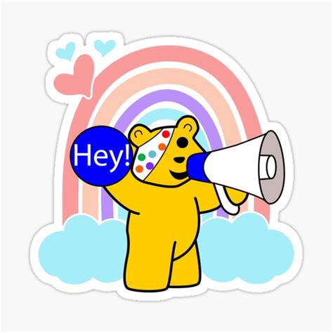 "Pudsey Bear Ideas, Tesco Pudsey Bear" Sticker for Sale by AnaiMoraes | Redbubble