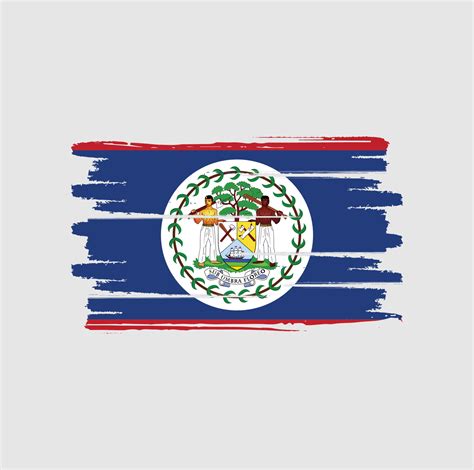 Belize flag brush strokes 5946813 Vector Art at Vecteezy