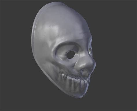 Wolf mask for face from PayDay 2 3D model 3D printable | CGTrader