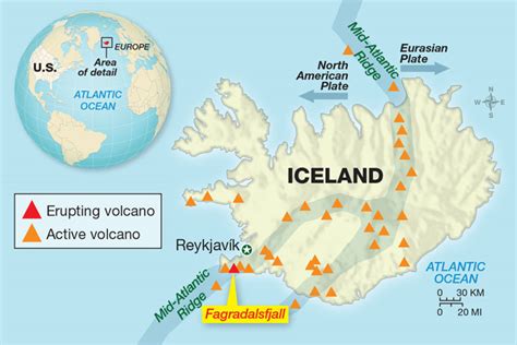 Eyjafjallajokull Volcano Map