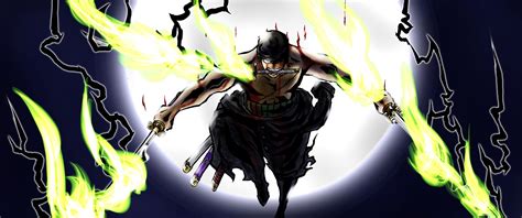 3440x1440 Resolution Roronoa Zoro HD One Piece Fight Art 3440x1440 ...