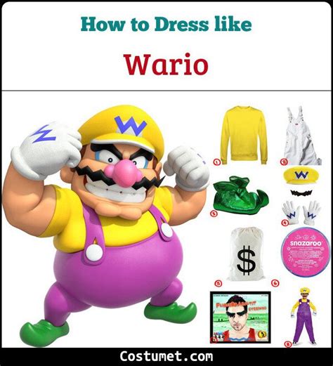 Wario (Super Mario) Costume for Cosplay & Halloween 2022 | Super mario costumes, Mario costume ...