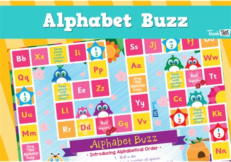 Alphabet Buzz - Introducing Alphabetical Order Boardgame :: Teacher ...