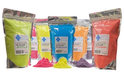 Buy 200g Professional Candy Floss Cotton Candy Sugar in 51 Different Flavours (Blue Bubblegum ...