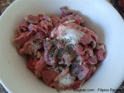 Filipino Recipe Pigar Pigar (Beef Stirfry) « Magluto.com - Filipino ...