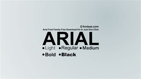 Arial Font - Fontzaa - Exclusive Fonts Library