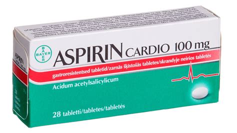 Aspirin Cardio 100mg Gastro Resistant tablets N28 by Bayer