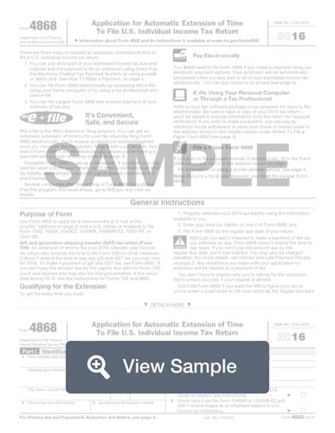 Form 4868: IRS Tax Extension | Fill Out Online | PDF | FormSwift