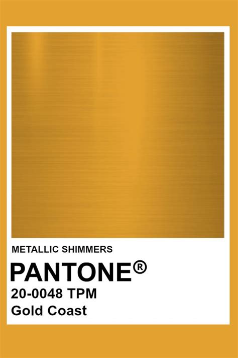 Gold Coast #Metallic #Pantone #Color | Цвета краски, Палитра, Свадебные идеи