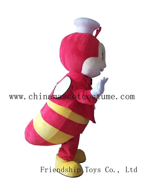 Jollibee mascot costume, Jolli bee cartoon mascot costume, Jollibee adult moving mascot costume